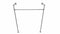 RackBuddy portant à vêtements argenté tringle ajustable