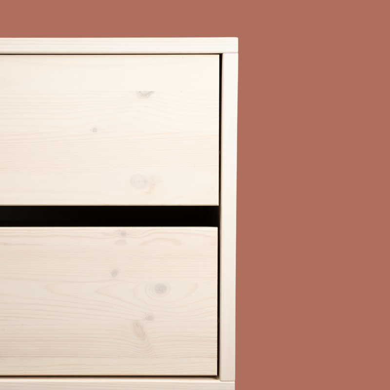 The Walk-In avec commode - (1 rail + 1 commode / 2 rails /  4 étagères)