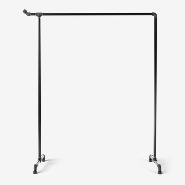 RackBuddy Bonnie - Portant à vêtements industriel en tuyaux industriels foncés