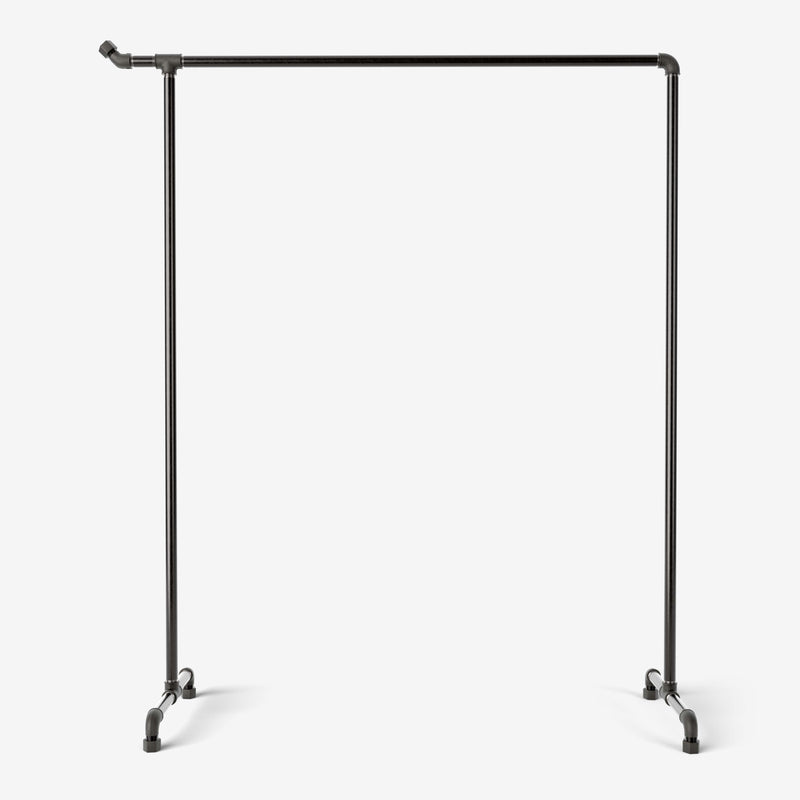 RackBuddy Bonnie - Portant à vêtements industriel en tuyaux industriels foncés