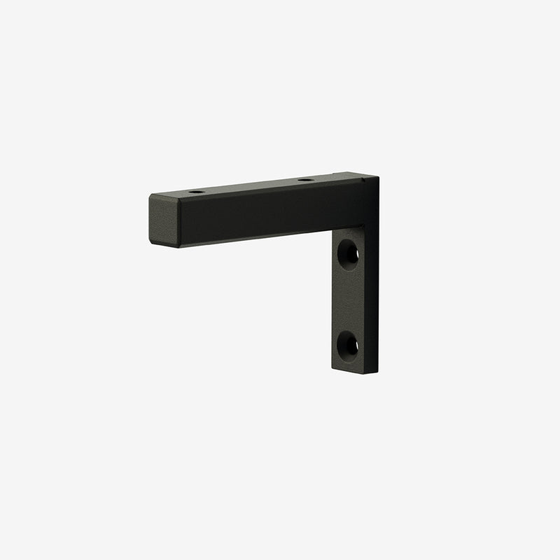 petits supports d'étagères carrés noir mat 12,5cm