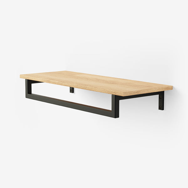 Frame Marlow noir mat avec étagère en chêne classique
