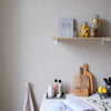 Patère minimaliste blanc mat pour la cuisine