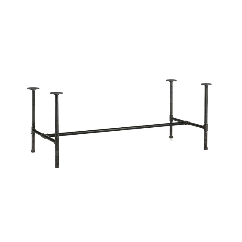 Pieds de table en fer foncé