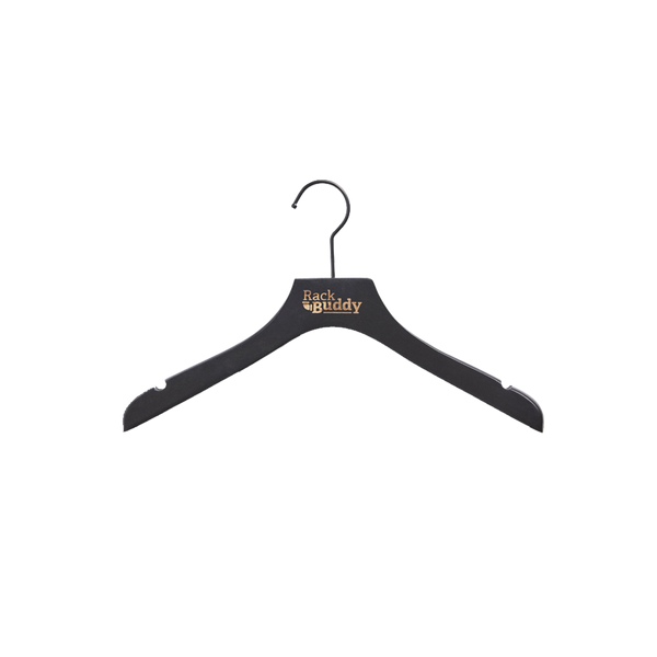RackBuddy cintre en bois de chêne rustique noir
